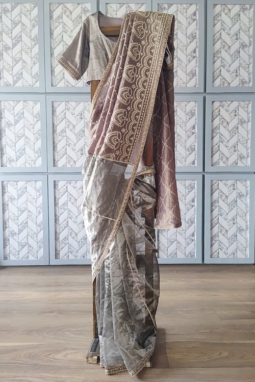 Blinglam tissue sari