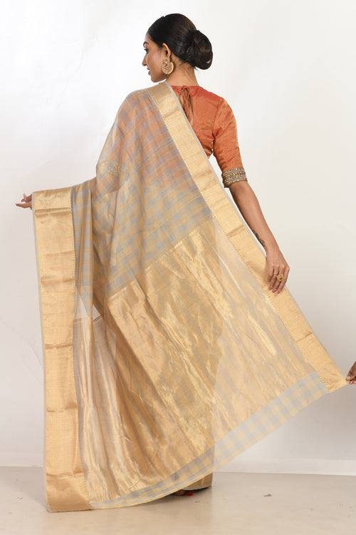 Smart beige saree