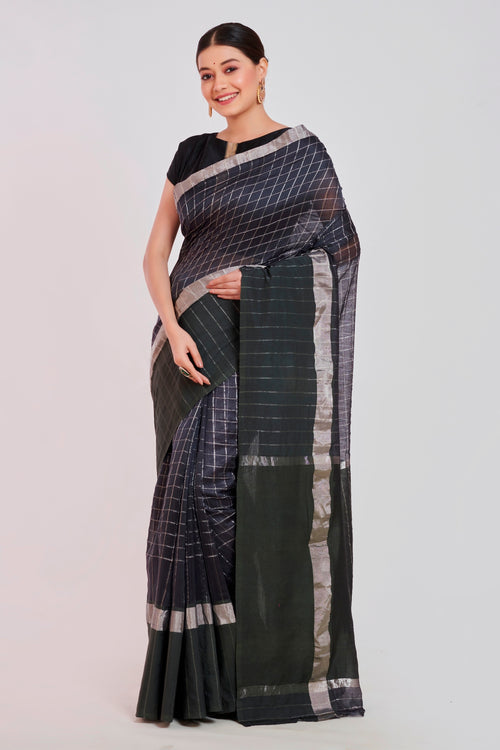 Chinar Cotton Silk handloom Sari