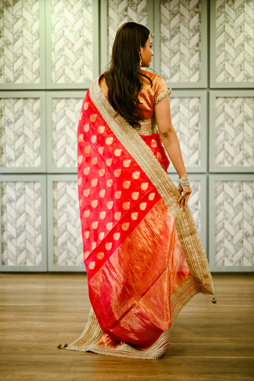 Red bridal saree