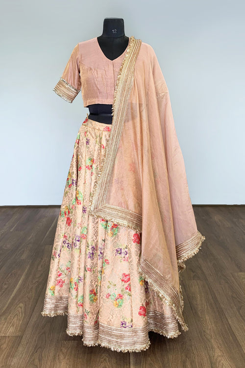 Floral Brocade  Lehenga Set