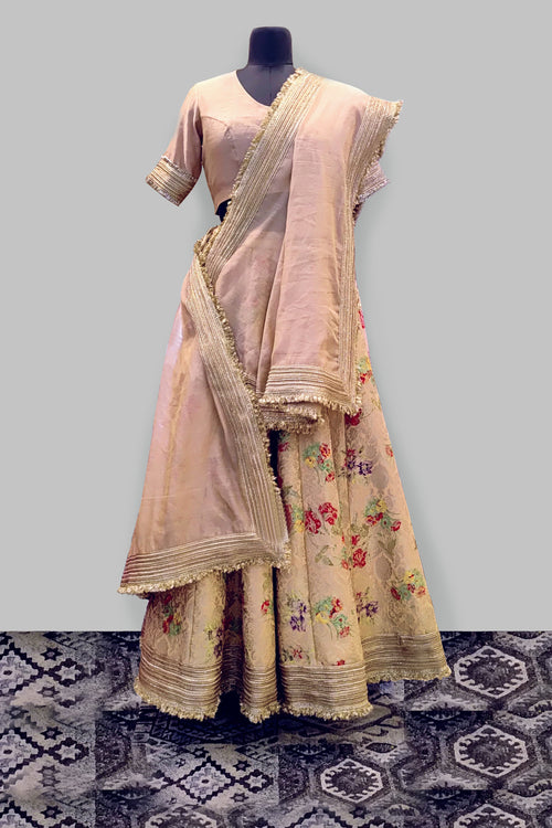 Floral Brocade  Lehenga Set