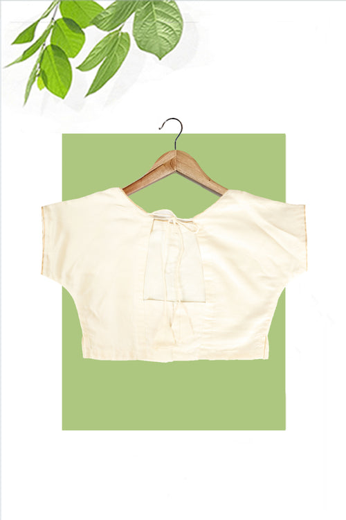 White Magyar kota Cotton Blouse