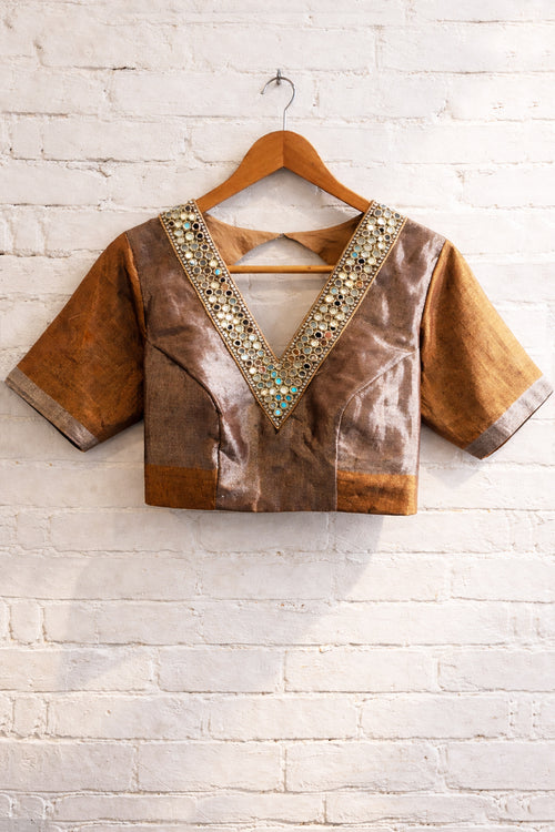 Gold Tissue Blouse
