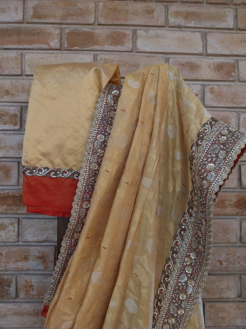 Bag bagicha jal Chanderi silk sari.