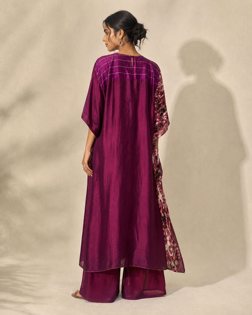 Purple kurta set